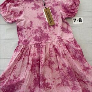Molo Pink and Purple Tie-Dye Kids Dress